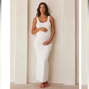 Bumpsuit “The Perfect Maternity Dress” Maxi in White/Ivory